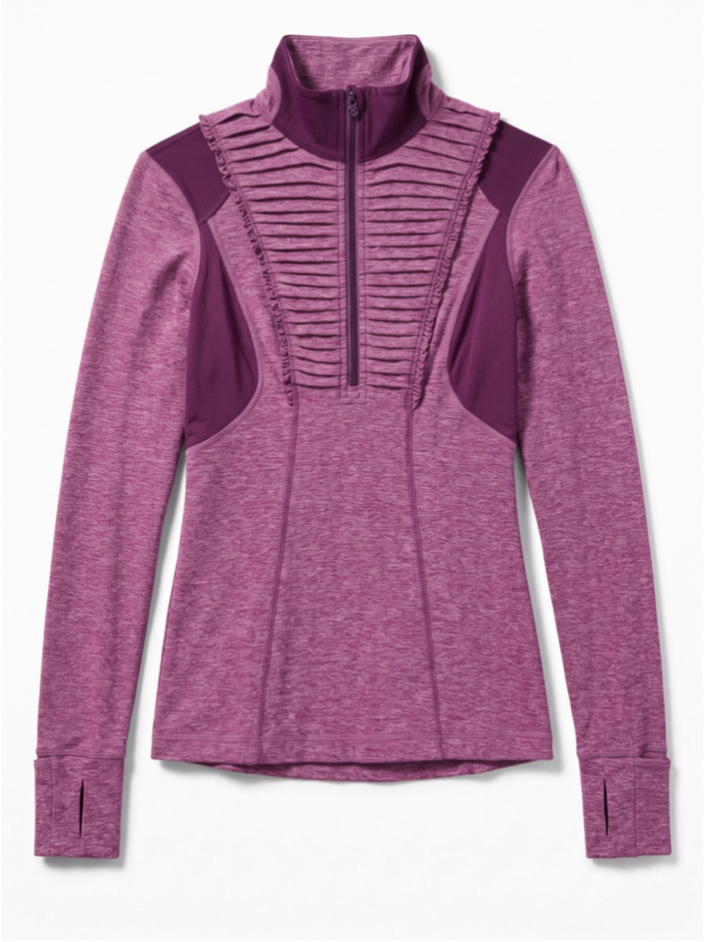 LULULEMON Longsleeves Top Run: Your Heart Out Purple Pullover Athleisure, Sz 4